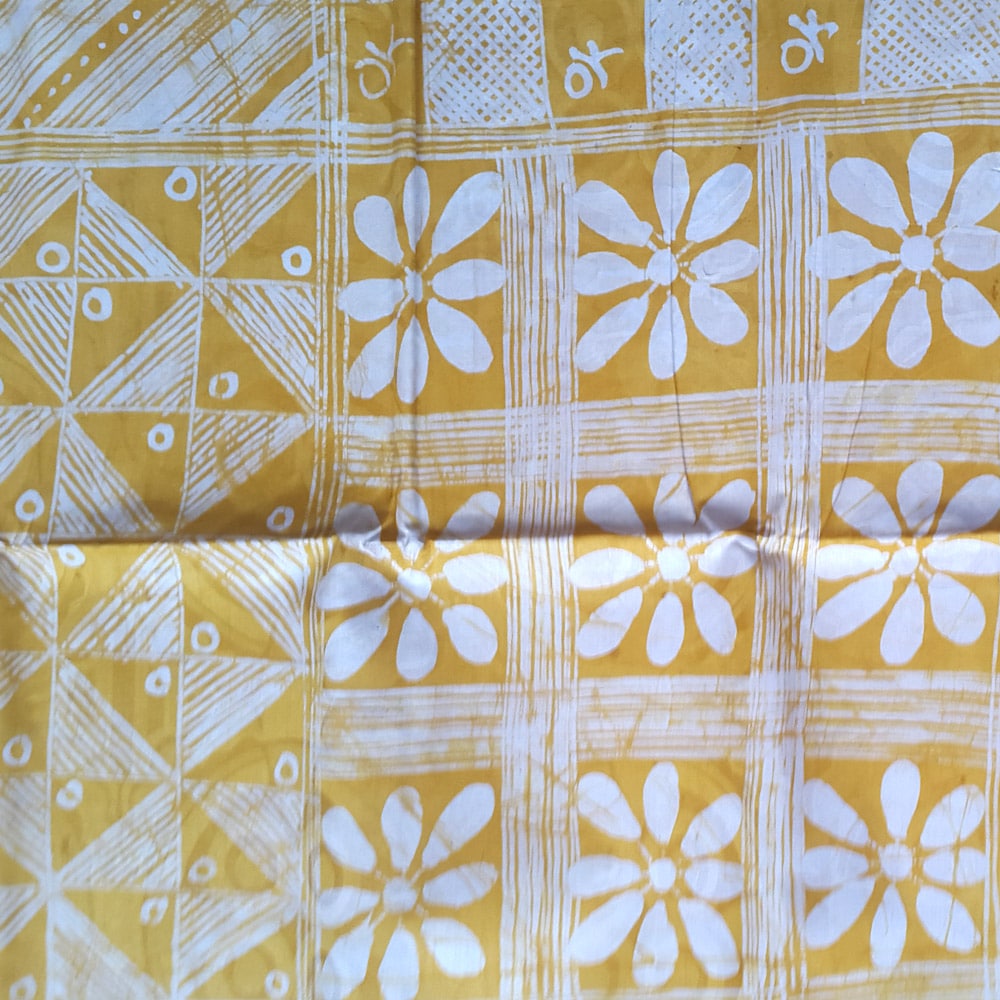 Yellow Adire Fabric