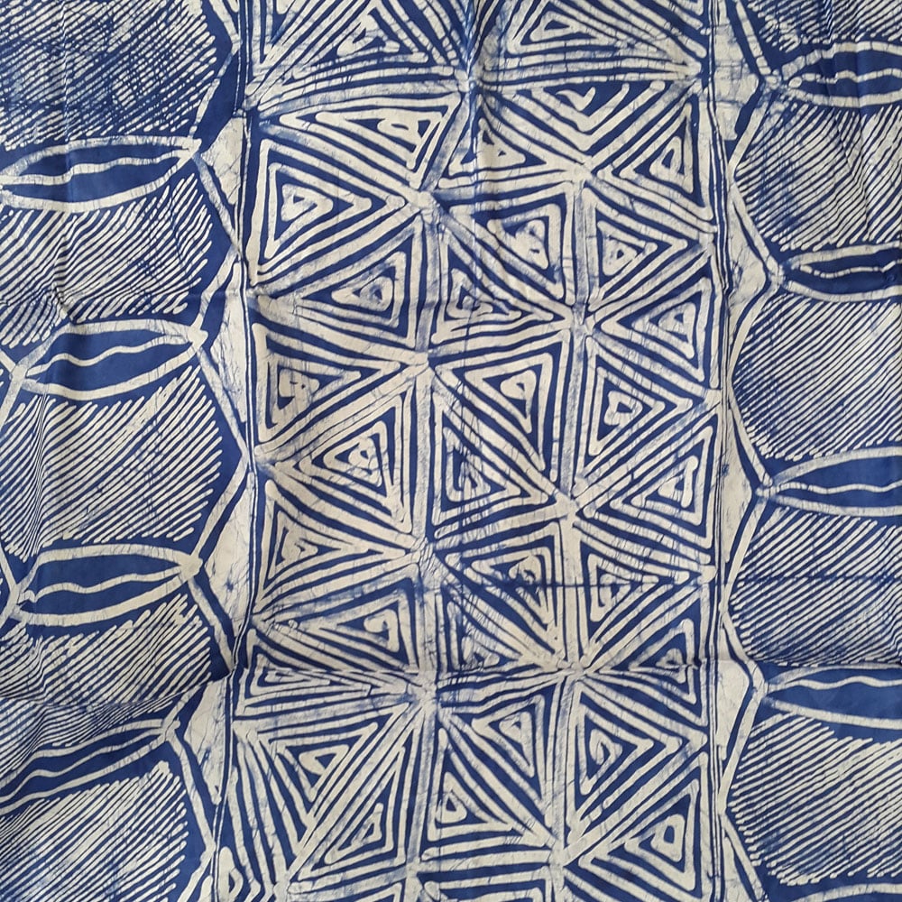 Blue west African batik