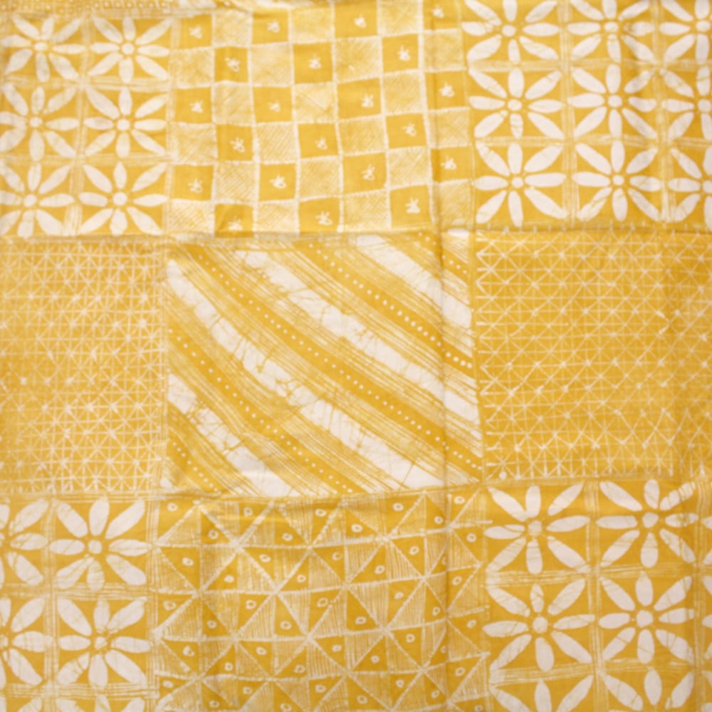 Yellow west african batik