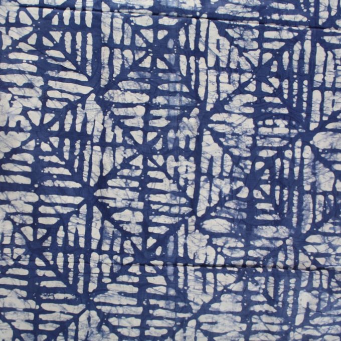 Blue Batik, African Batik- 2.5 Yards - Urbanstax