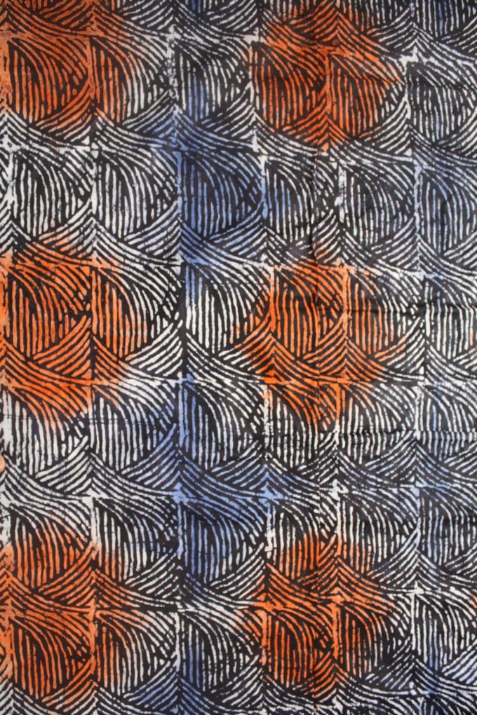 Abstract colourful batik fabric