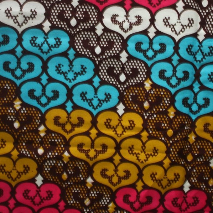 African Print Hearts