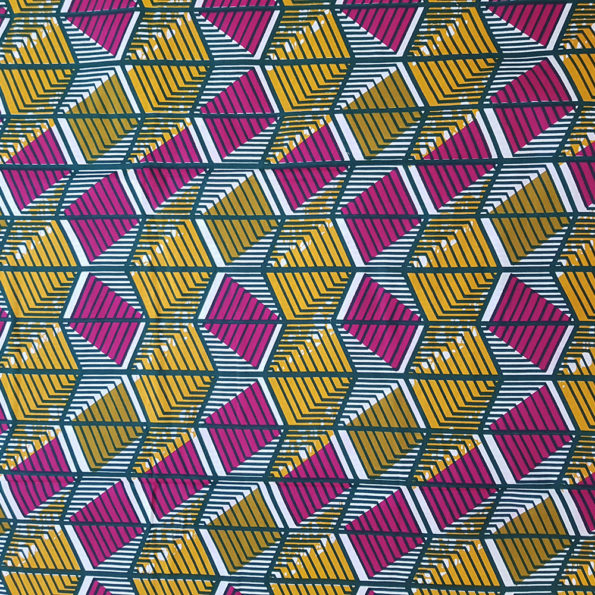 Pink and Orange African Print Fat Quarters - Urbanstax