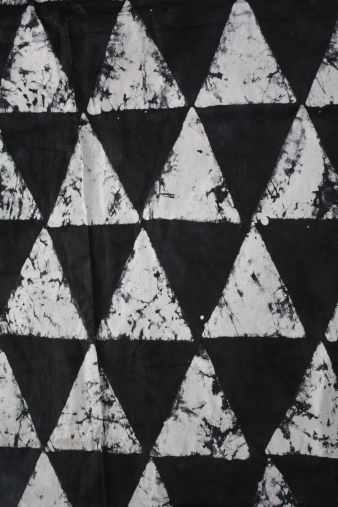 Black and white batik
