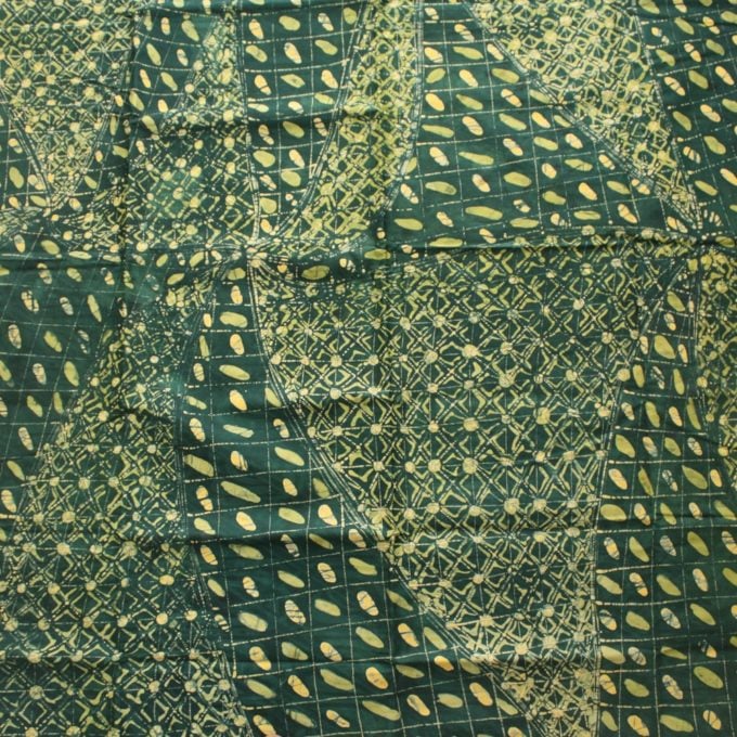 Green and Yellow Nigerian Batik