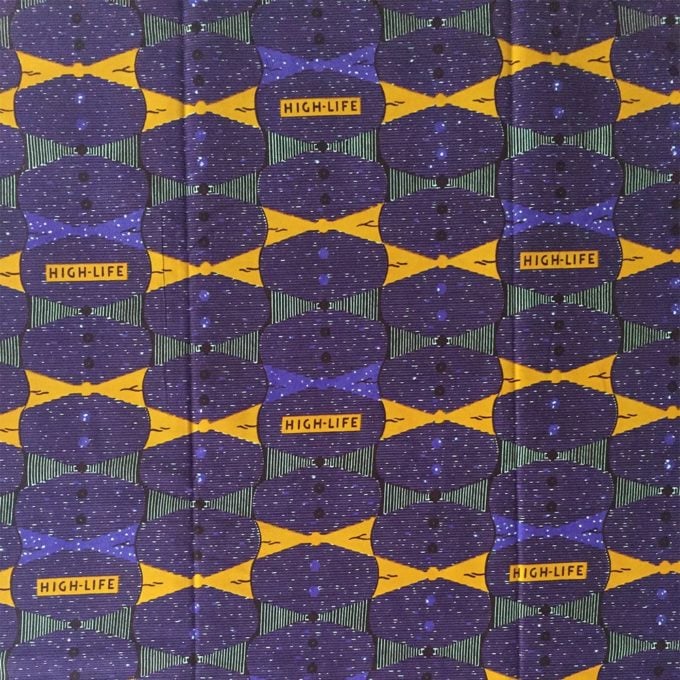 Purple Highlife Ankara fabric