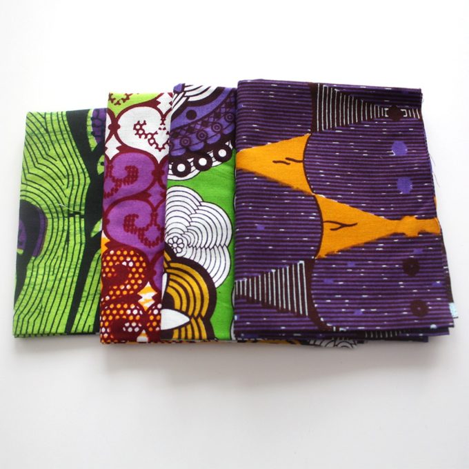 African print fat quarters with Purple from urbanstax.com