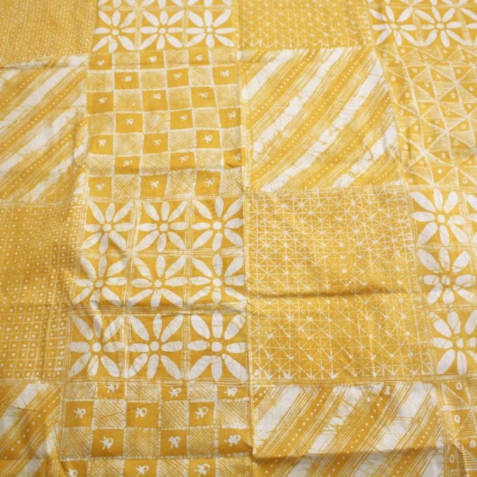 Yellow and White Nigerian Batik