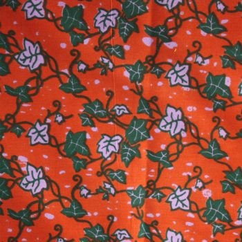 Rust and Green Floral Ankara- By the Yard