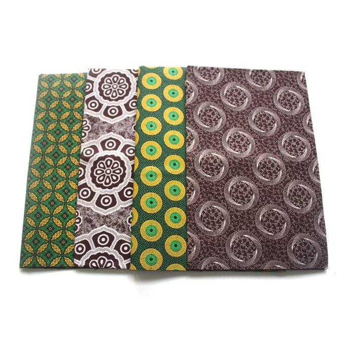 Green and brown Shweshwe fat quarter