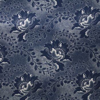 Blue Floral Shweshwe Fabric - Urbanstax