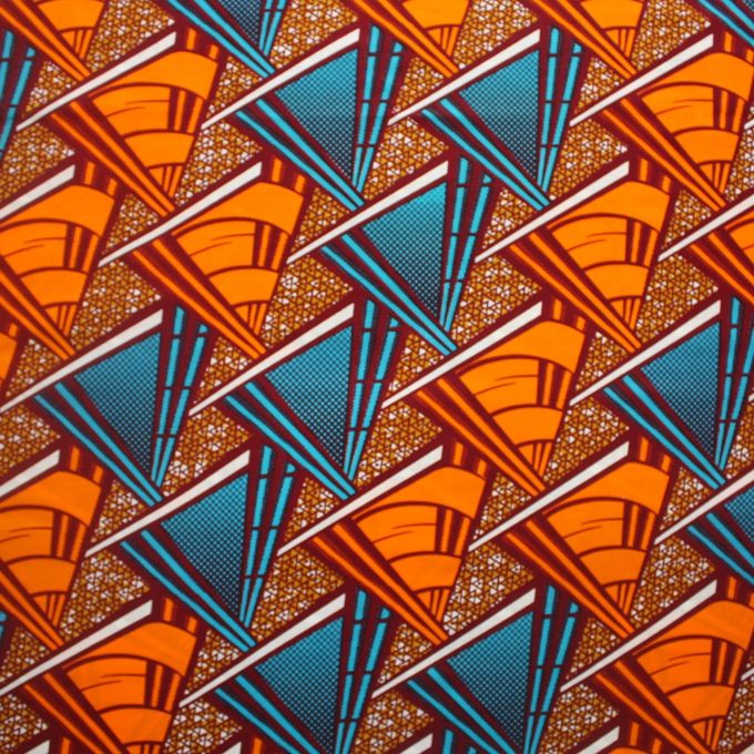 Orange and Turquoise Triangles