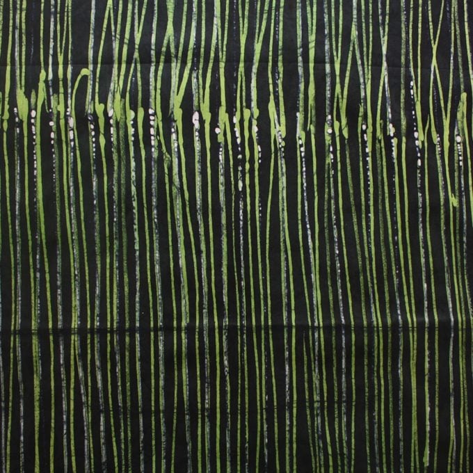 Black and Green Batik Lines