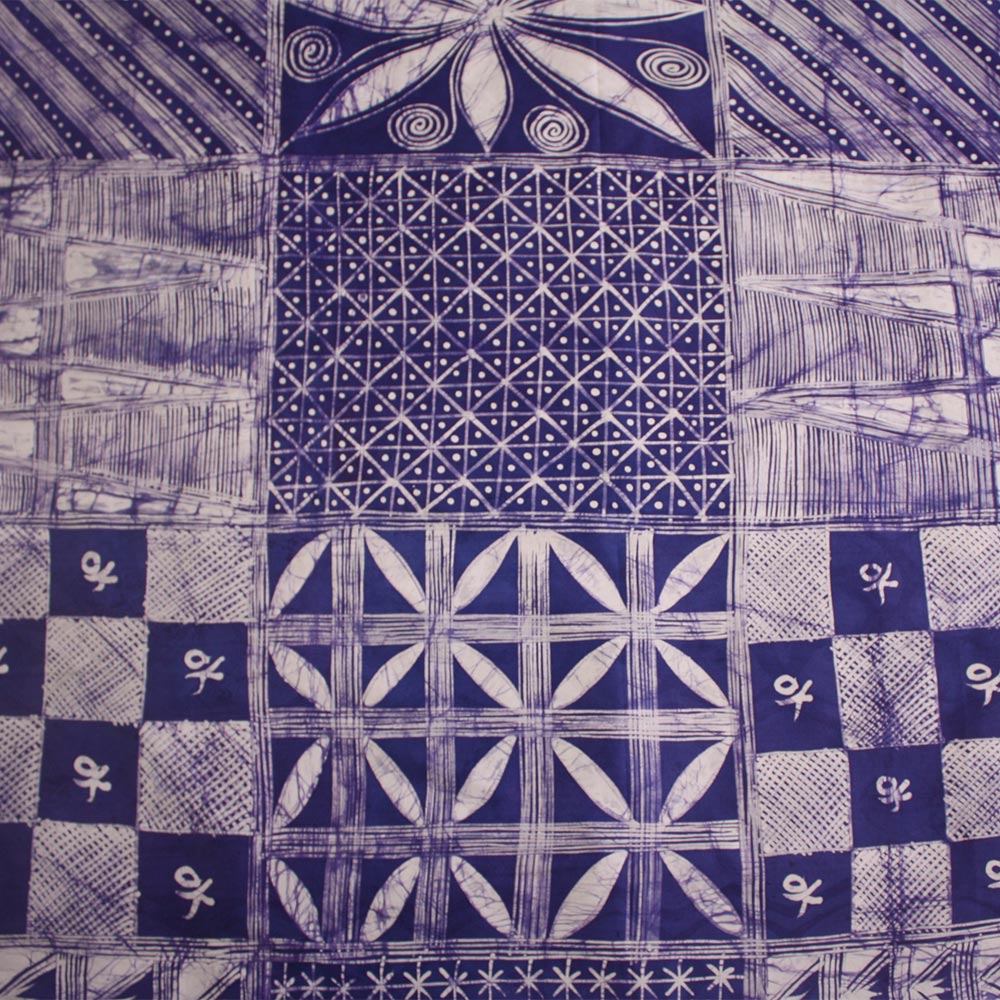 Blue and White Nigerian Batik