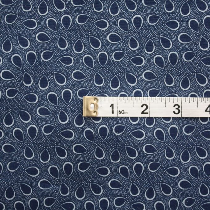 Blue Droplets Shweshwe Fabric - Urbanstax