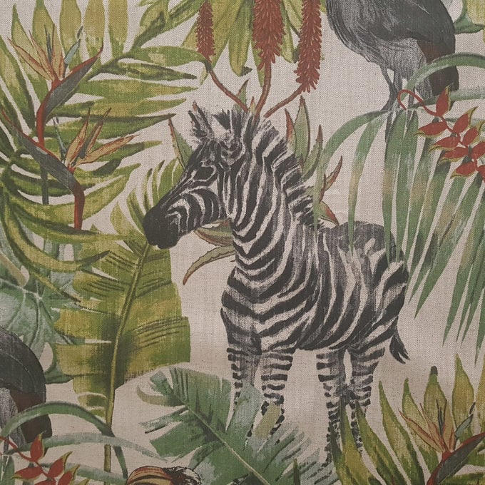 Tropical Animals Furnishing Fabric