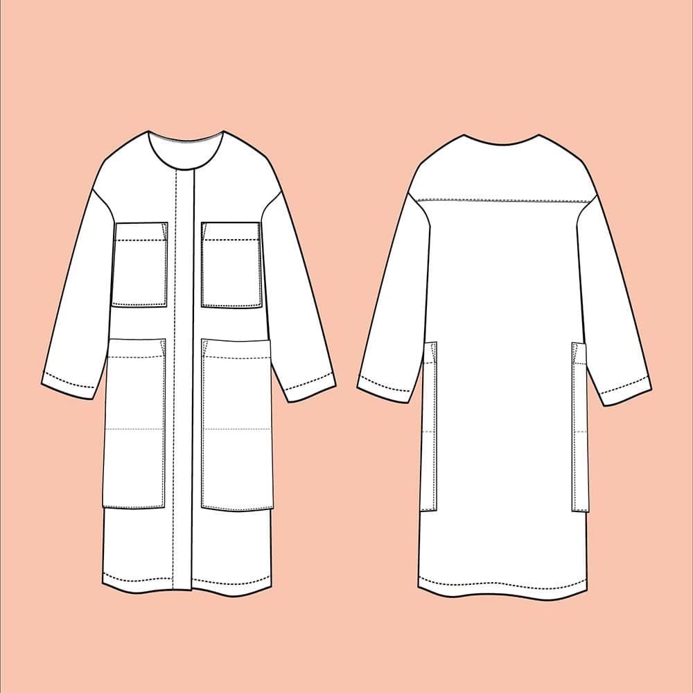 Assembly Line Sewing Patterns- Lab Coat