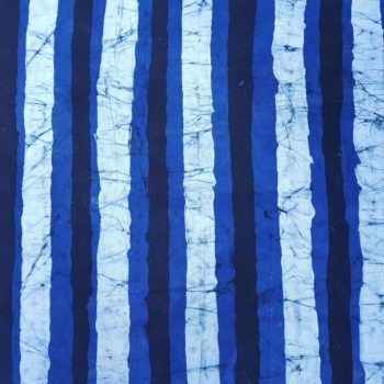 Chunky Blue Lines Batik