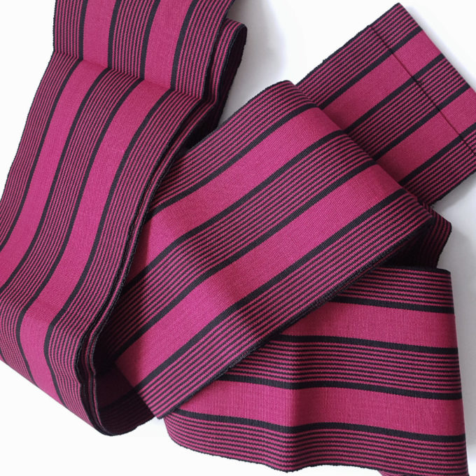 Pink and Black Woven Cloth