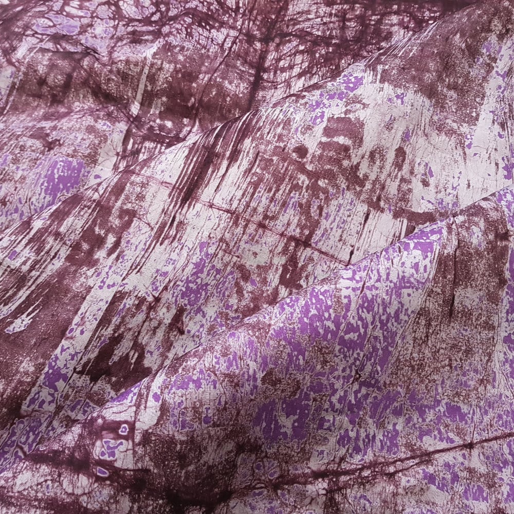 Fabric of the Week: Purple and Aubergine Marble Batik